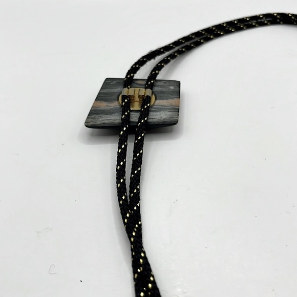 Elegant Black and Brown Bolo Tie - Picture 6 of 11